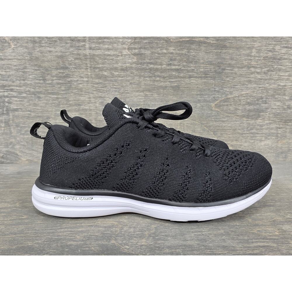 APL Techloom Pro Black White Knit Running Shoes Size 8.5 Womens